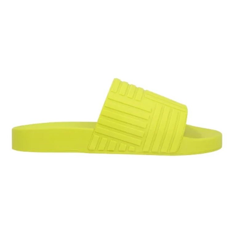 Żółte gumowe sandały z ergonomiczną wkładką Bottega Veneta