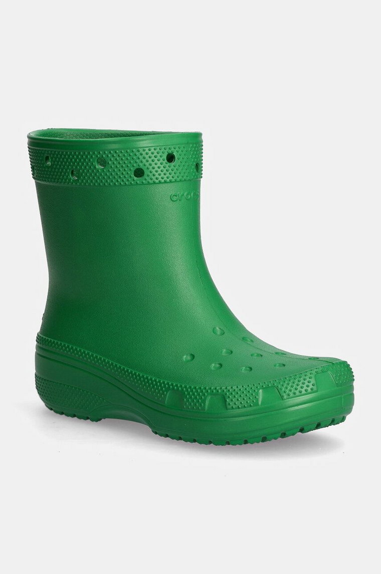 Crocs kalosze Classic Rain Boot damskie kolor zielony 208363