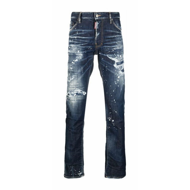 Distressed Dark Blue CoolGuy Ripped Jeans Dsquared2
