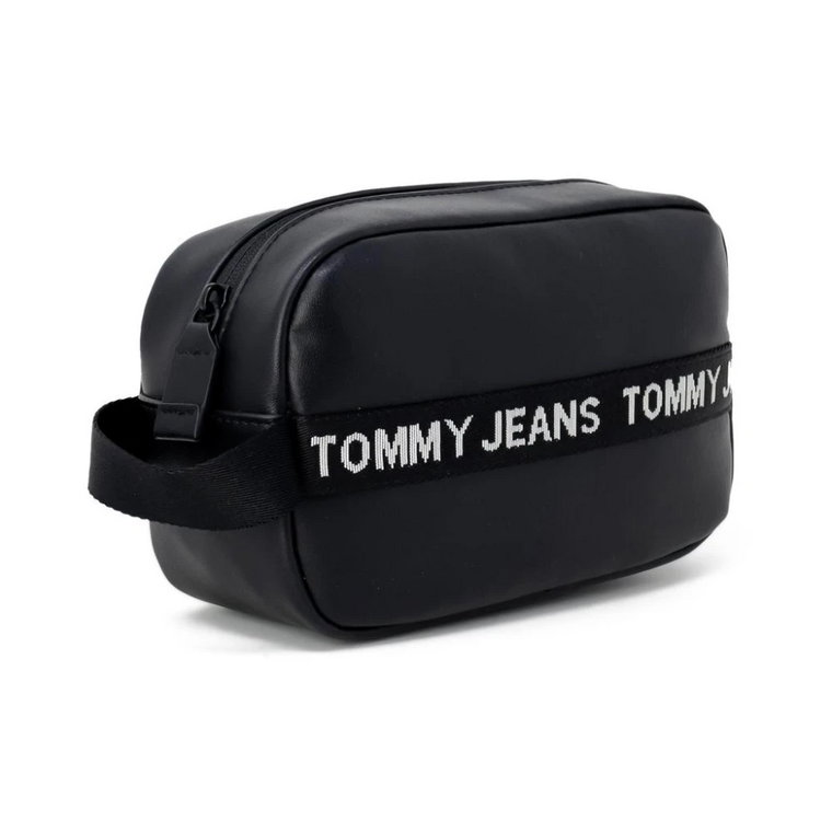 Męska Czarna Torba z Zamkiem na Jesień/Zimę Tommy Jeans