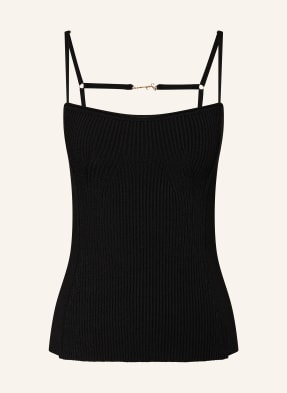 Jacquemus Top Le Haut Sierra schwarz