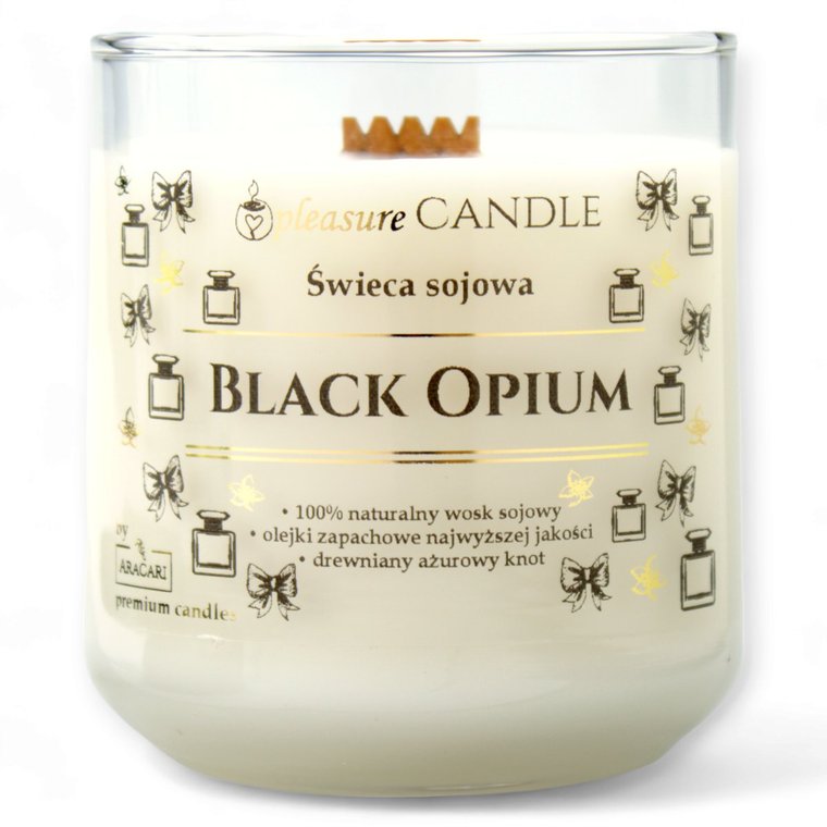 BLACK OPIUM - Sojowa świeca zapachowa pleasureCANDLE