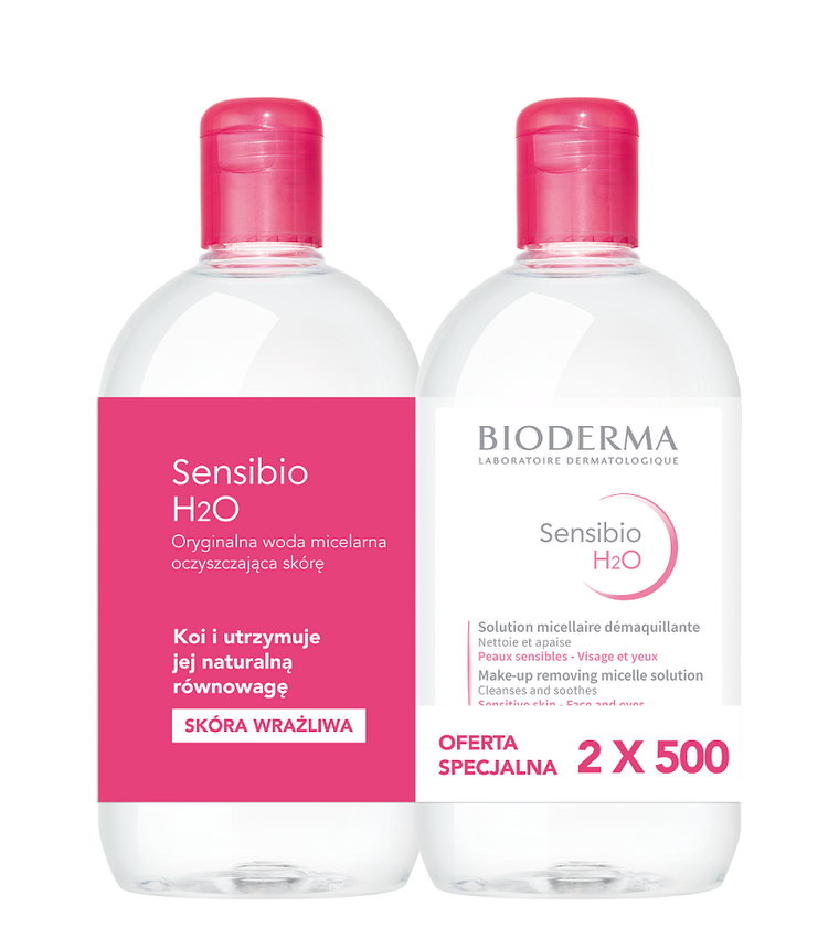 Bioderma Sensibio H2O - płyn micelarny 2x500ml