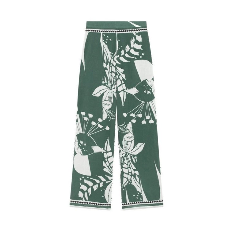 Spodnie z bawełny Aspen Green Mare Di Latte