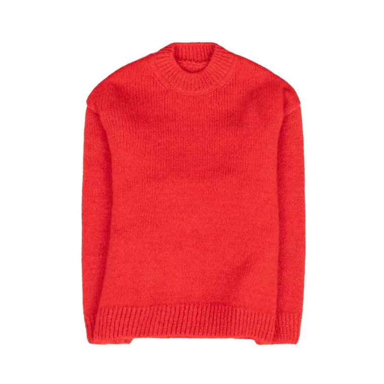 Czerwony Sweter Le Chouchou - La Maille Pavane Jacquemus