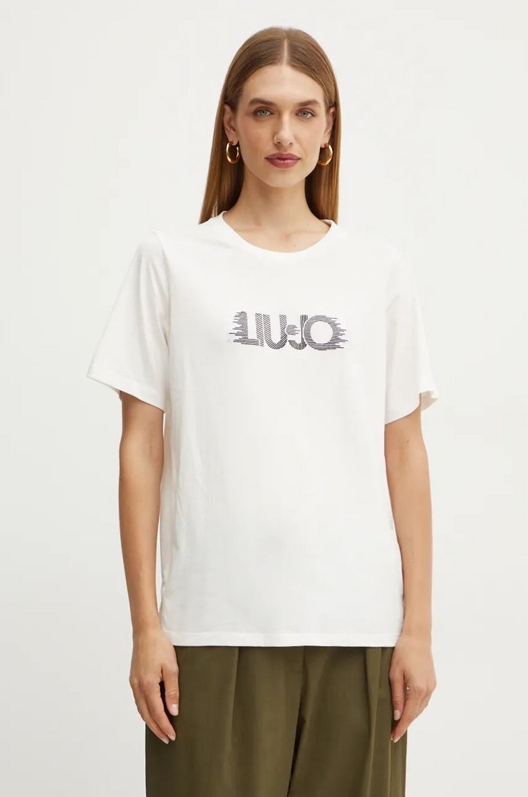 Liu Jo t-shirt damski kolor biały TF4020 JS923