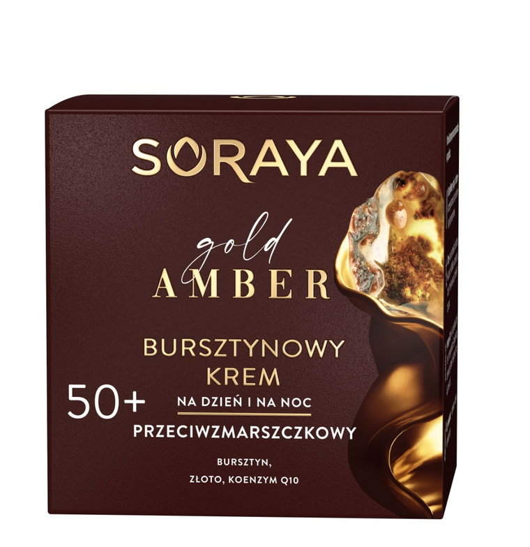 Soraya Gold Amber - Bursztynowy krem przeciwzmarszczkowy na dzień i na noc 50+ 50ml