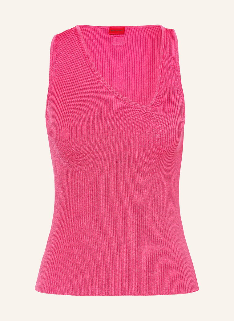 Hugo Top Z Dzianiny Sharpin pink