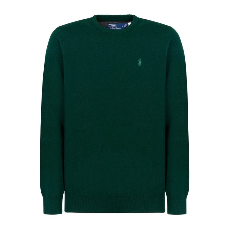 Zielony Wełniany Polo Shirt Polo Ralph Lauren