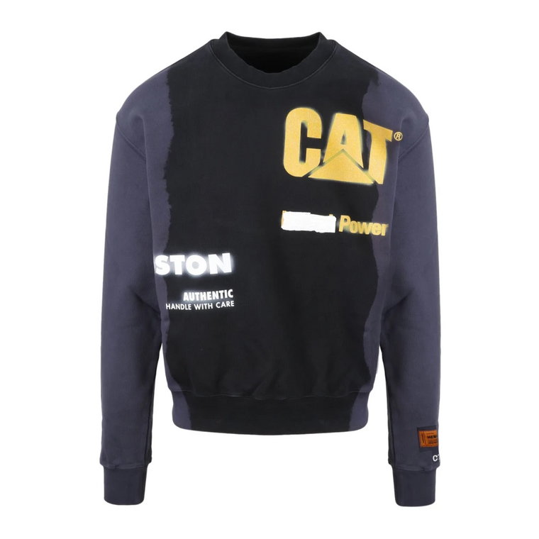 Bawełniany Sweter z Logo, Regular Fit Męski Heron Preston