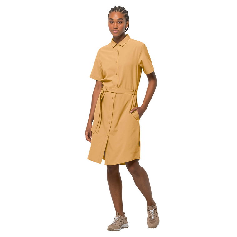 Sukienka Jack Wolfskin HOLIDAY MIDI DRESS honey yellow - S