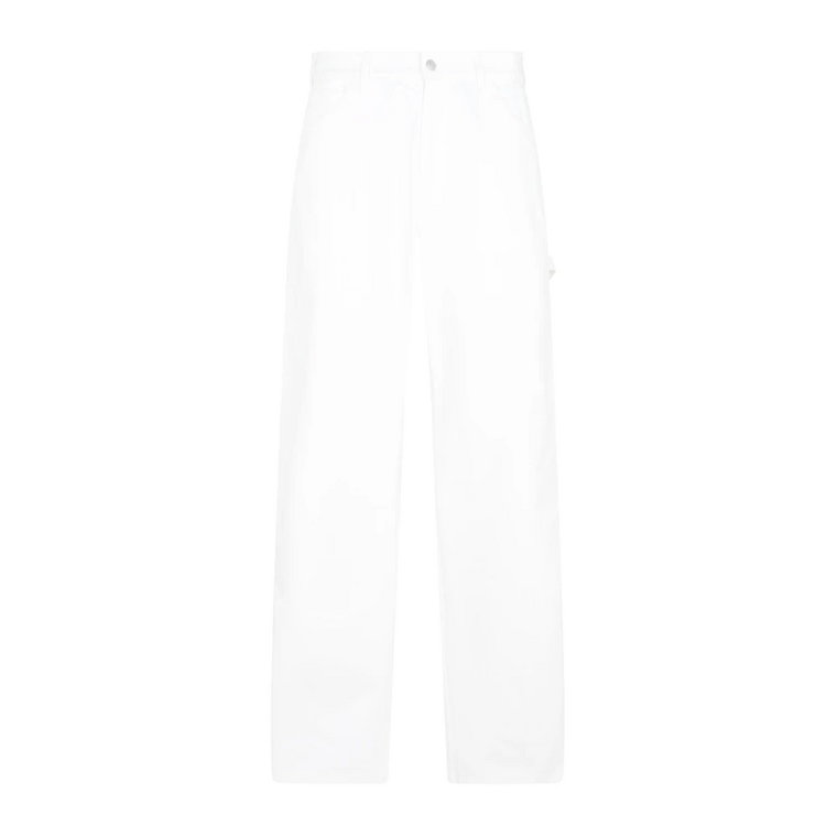 Białe spodnie robocze Ss23 Alexander McQueen