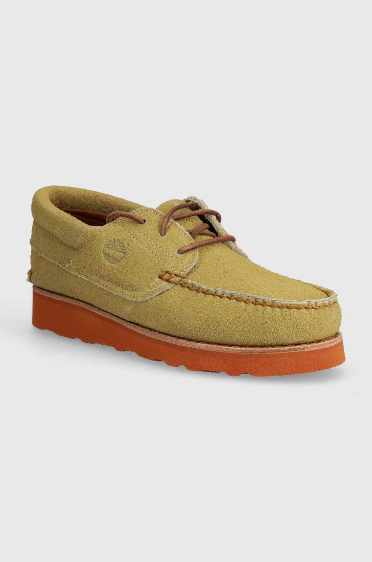 Timberland półbuty zamszowe 3 Eye Wedge Vibram męskie kolor beżowy TB0A2A11ER31