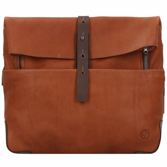 Harold's Mount Ivy Messenger Leather 40 cm Komora na laptopa cognac