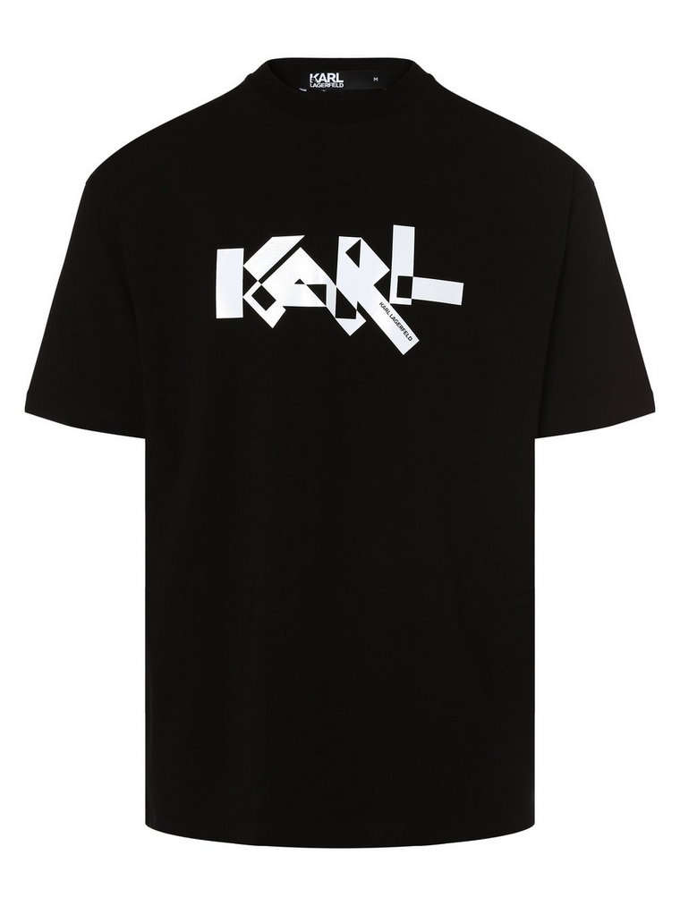 KARL LAGERFELD - T-shirt męski, czarny