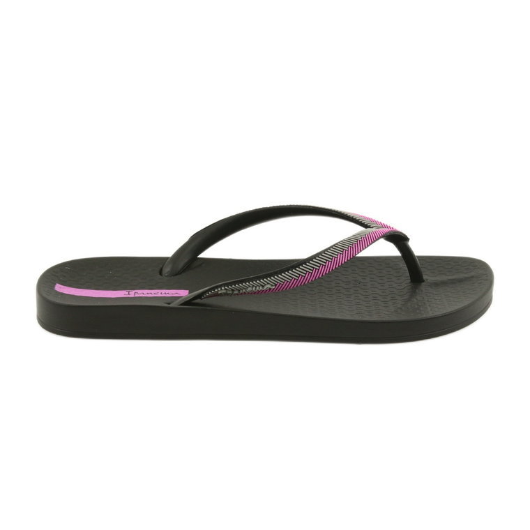 Japonki Ipanema Klapki 82518 Black/Lilac czarne szare różowe