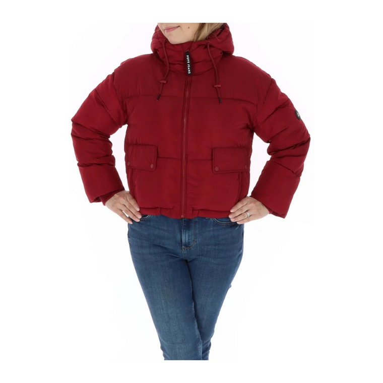 Bordeaux Hooded Zip-Up Jacket Pepe Jeans