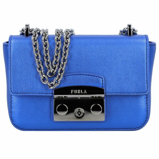 Furla Metropolis Mini Torba Torba na ramię Skórzany 16 cm blu cobalto