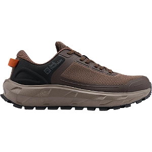 Brązowe sneakersy męskie trekkingowe jack wolfskin hike ventura lite xt low - Męskie - Kolor: Brązowe - Rozmiar: 41