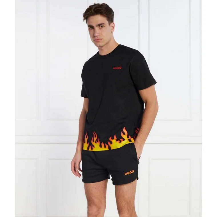 Hugo Bodywear Piżama HUGO Flames ShortSet | Regular Fit