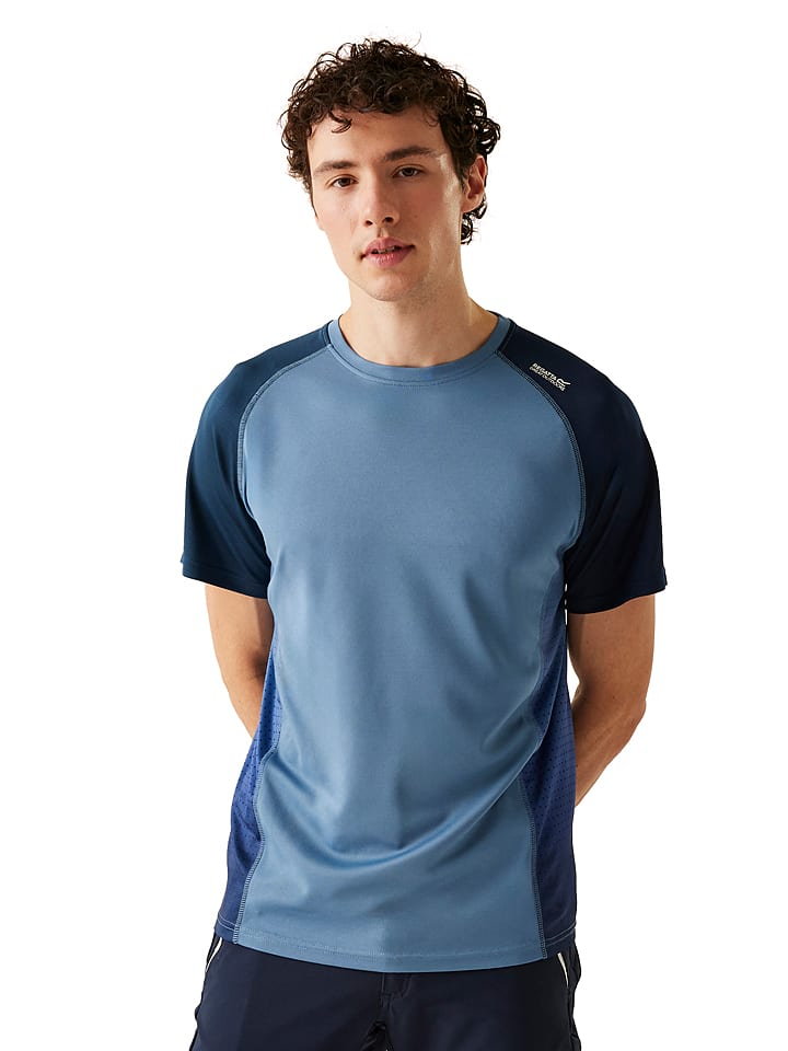 Regatta Koszulka sportowa "Corballis" w kolorze niebieskim