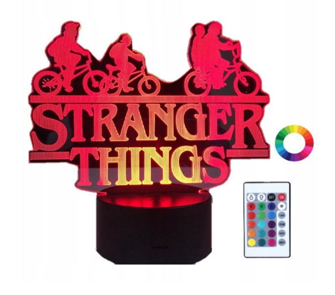 Plexido Lampka Nocna Stranger Things Led Imię Grawer - Lamoda.pl