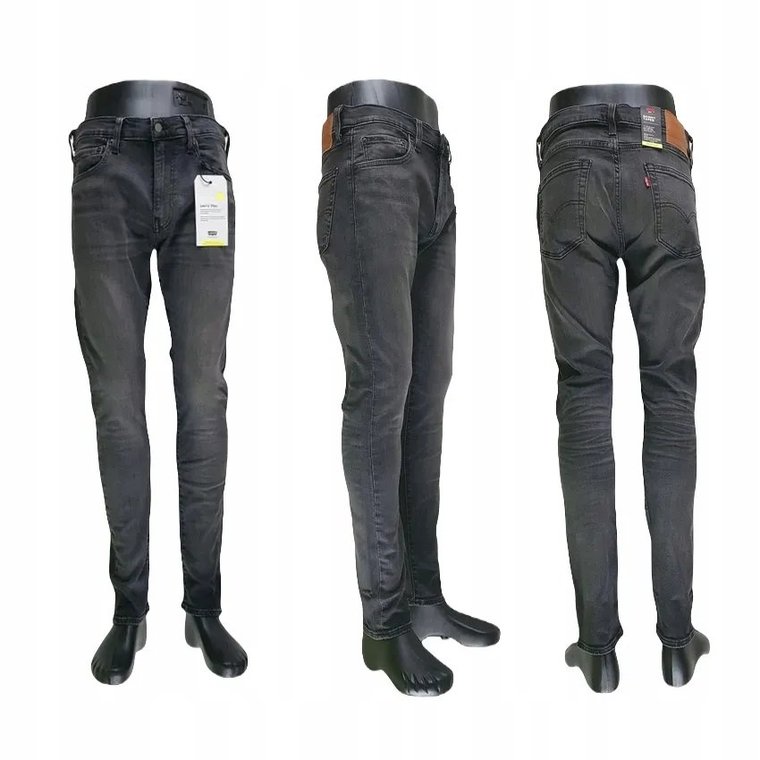 Męskie Jeansy Levi'S -Skinny Taper- 845580050 Szare Rurki Oryg. - W32/L34