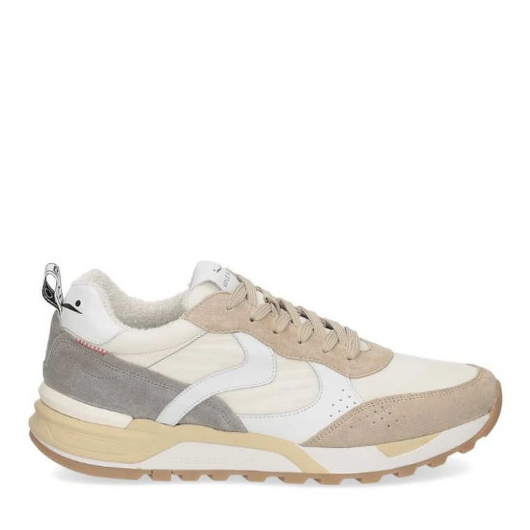 Magg Suede/Nylon Sneakers Voile Blanche