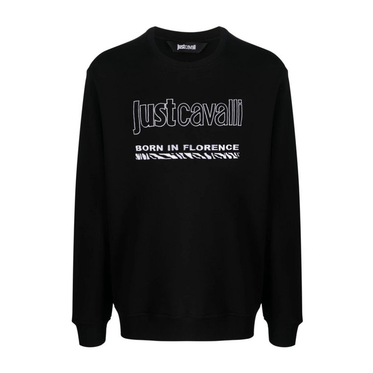 Czarne Swetry dla Mężczyzn Just Cavalli