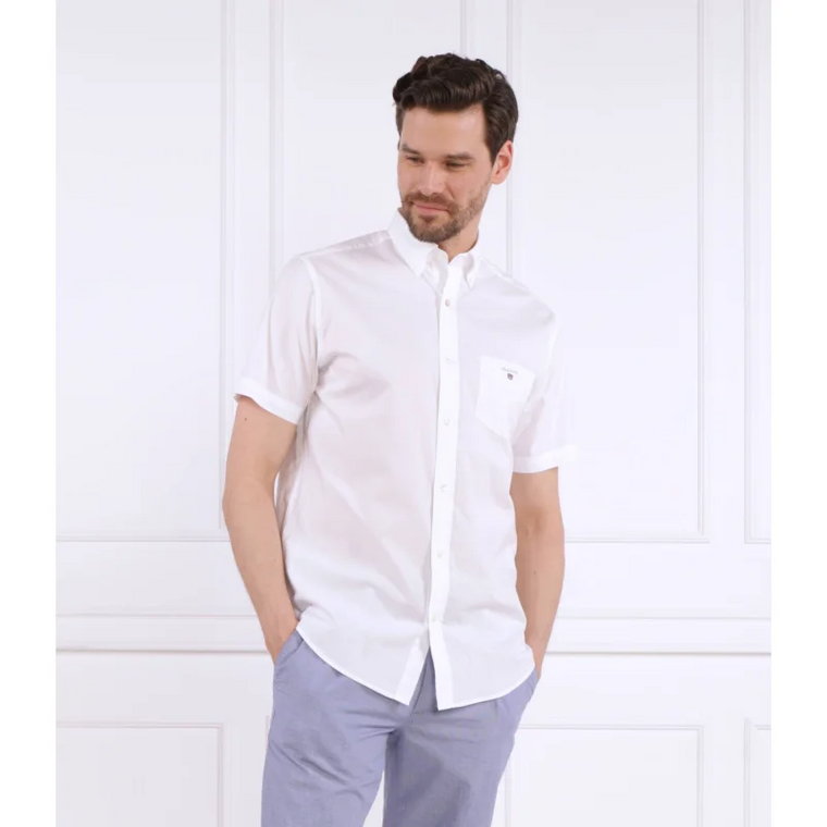 Gant Koszula REG BROADCLOTH SS BD | Regular Fit