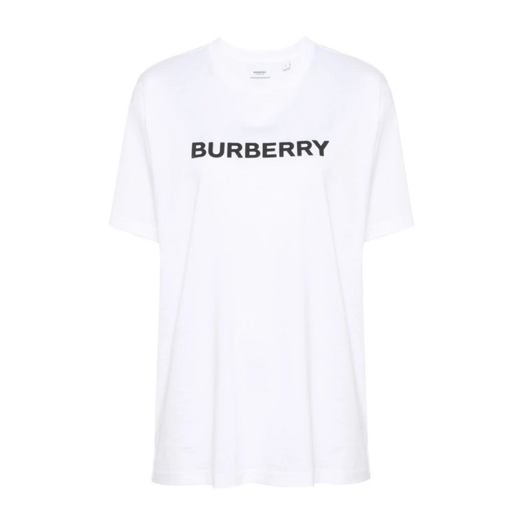 Logo Print Crew Neck T-shirty i Pola Burberry