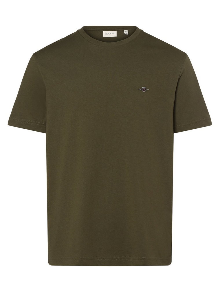 Gant - T-shirt męski, zielony