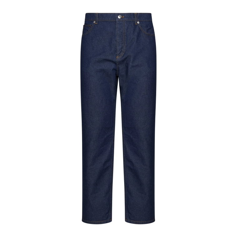 Indigo Straight Denim Jeans Maison Kitsuné