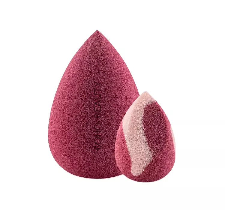 BOHO BEAUTY ZESTAW GĄBECZEK DO MAKIJAŻU BERRY REGULAR I PINKY BERRY MINI CUT