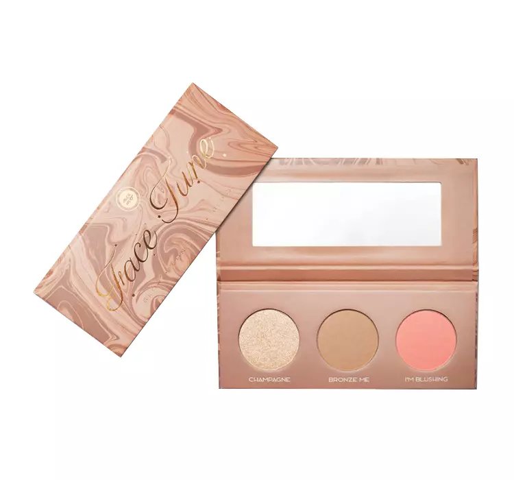 MEXMO FACE TUNE PALETA DO KONTUROWANIA TWARZY 3W1 ROZŚWIETLACZ BRONZER RÓŻ LIGHT 9G