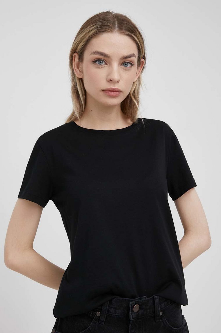 Armani Exchange t-shirt bawełniany kolor czarny 8NYT94 YJ16Z NOS