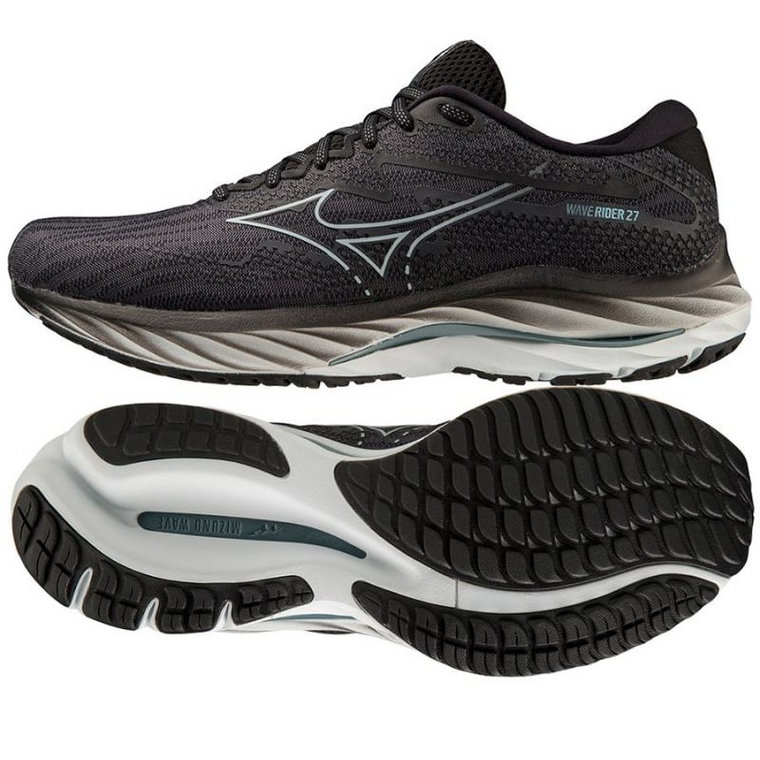 Buty do biegania Mizuno Wave Rider 27 M J1GC230302 czarne