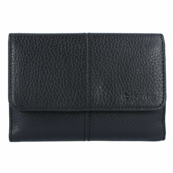 Esquire Skórzany portfel Verona RFID 14 cm schwarz
