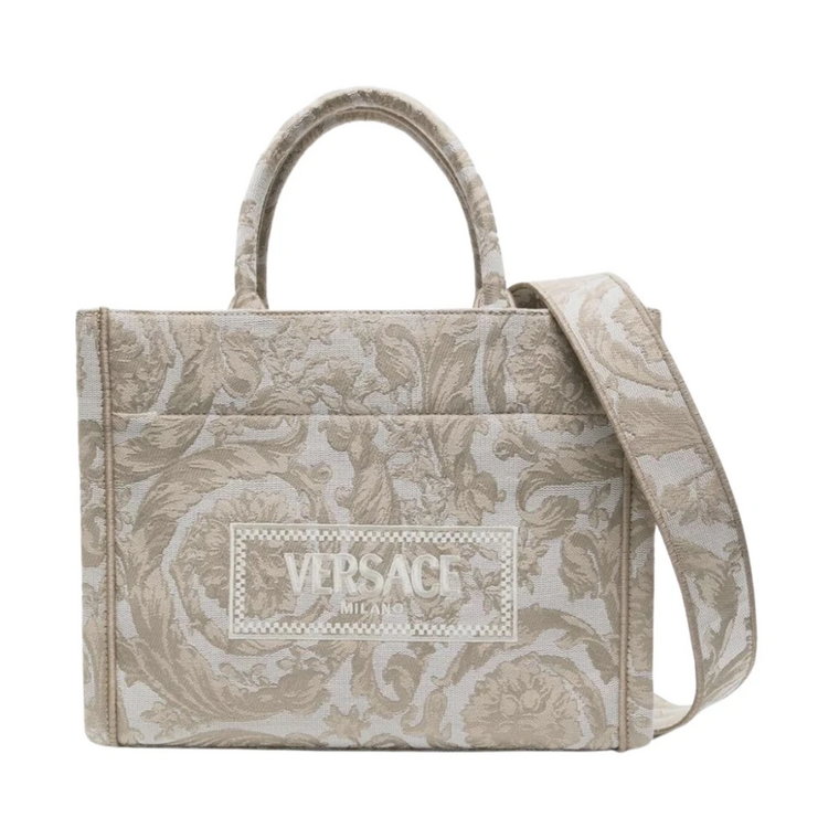 Haftowana torba z wzorem Barocco Versace