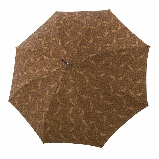 Doppler Manufaktur Cottage Elegance Stick Umbrella 91 cm braun gemustert