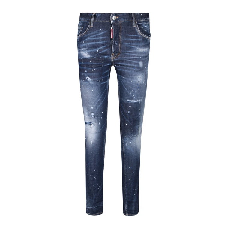 Niebieskie Jeansy dla Mężczyzn - Stylowe i wszechstronne Dsquared2