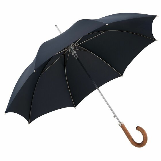 Doppler Manufaktur Oxford Diplomat Stick Umbrella 91 cm dunkel blau