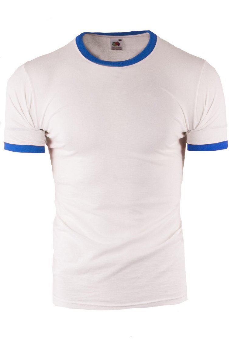 koszulka  Rolly 010 - biała/indigo