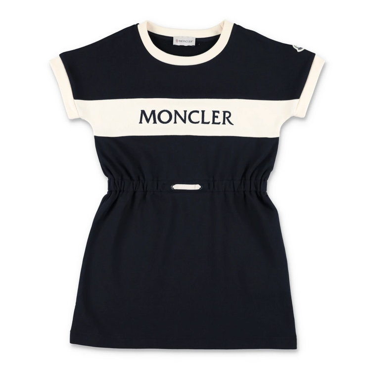 Sukienka z Logo dla Stylowych Dziewczynek Moncler