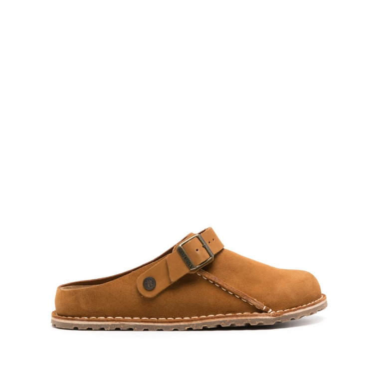 Brązowe Lutry Wąskie Sandały Birkenstock