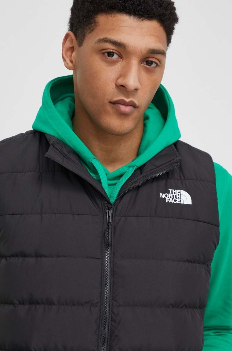 The North Face bezrękawnik puchowy męski kolor czarny NF0A84IKJK31