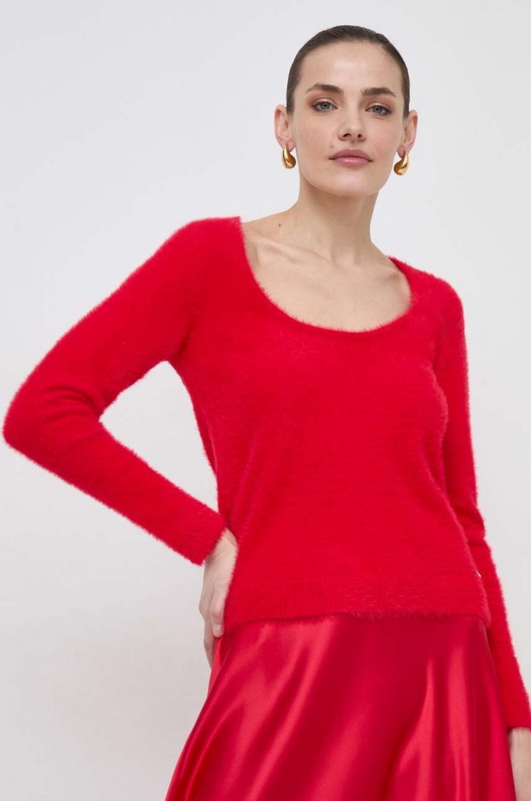 Morgan sweter MAORO damski kolor czerwony