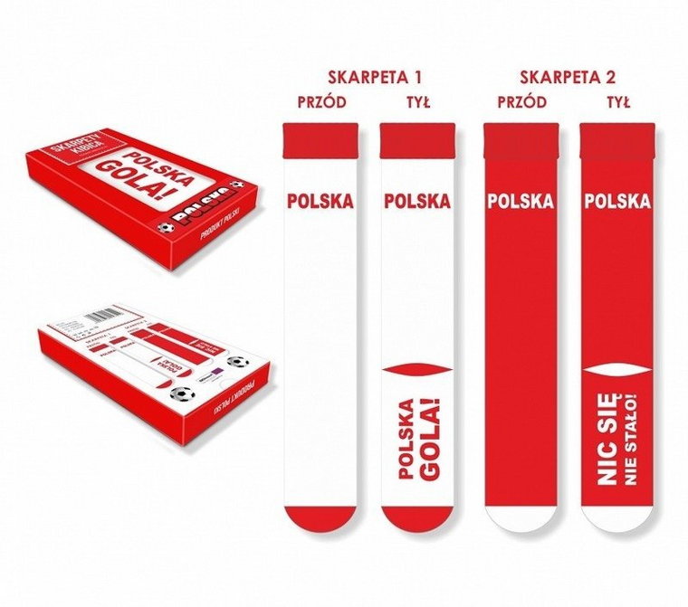 BGtech, Komplet 2 skarpetek, Polska gola/Nic się nie stało