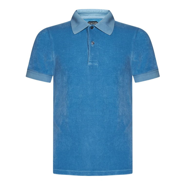 Podnieś swój styl z tym modnym Aqua Polo Shirt Tom Ford