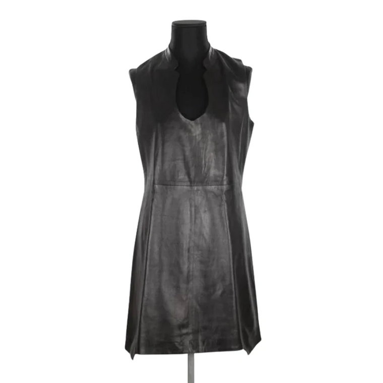 Pre-owned Leather dresses Yves Saint Laurent Vintage